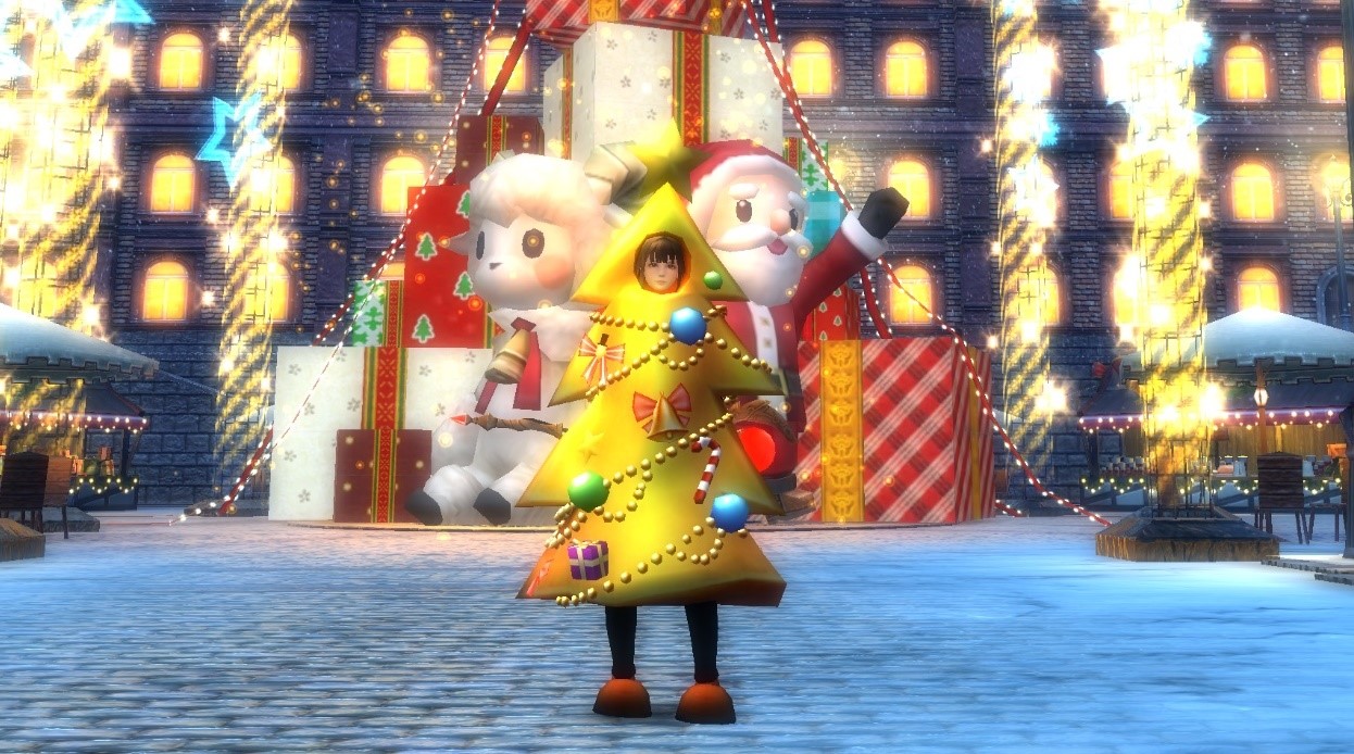Mmorpg アヴァベルオンライン 金のクリスマスツリーの着ぐるみ が手に入るイベント ゴールドクリスマス 開催 年に向けてモンスターを一掃するイベントも開催 アソビモ株式会社